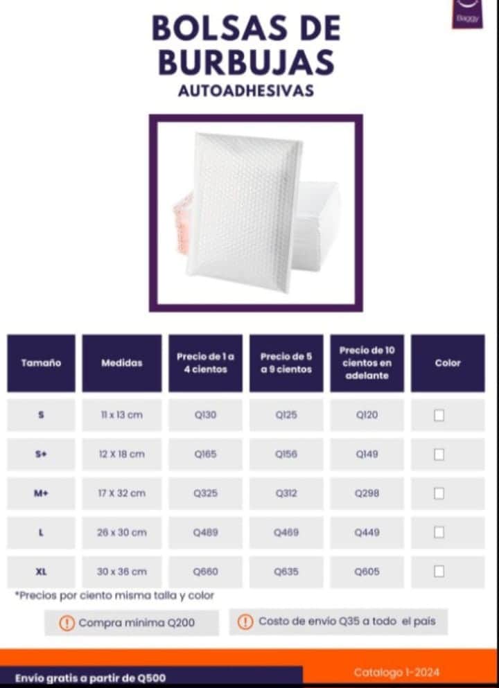 Bolsas Burbuja S Plus (12x18cm) Pack de 400