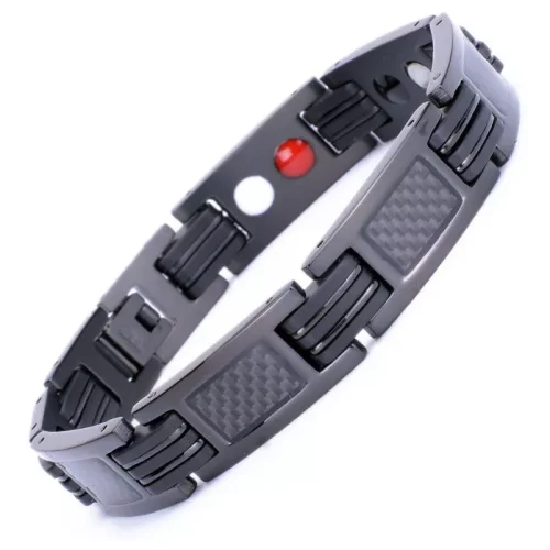 Exclusiva Pulsera Con Detalles En Carbono Coleccion Black Edition