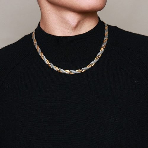 Elegante Cadena De Magnetoterapia Para Caballero Limited Edition