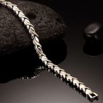 Pulsera De Magnetoterapia  Dos Oros Estilo Tulipán