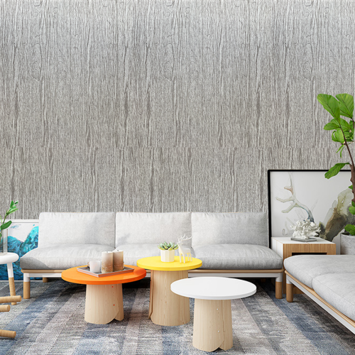 Lamina Autoadhesiva 3D Estilo Madera Blanco de 70x60cm