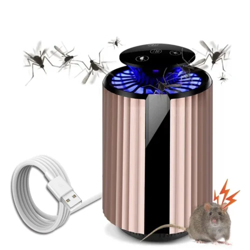 Lámpara mata mosquitos rose gold